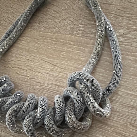 Statement Silver Chain Necklace - Adjustable - Picture 3 of 10